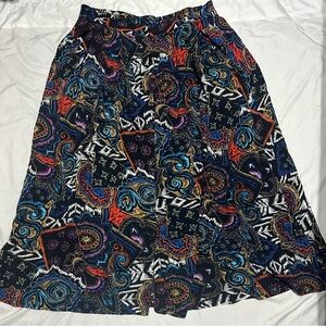 Teddi Multicolor A-Line Skirt